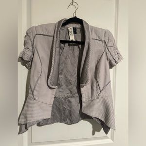 Bird by juicy couture structured short sleeve blazer.